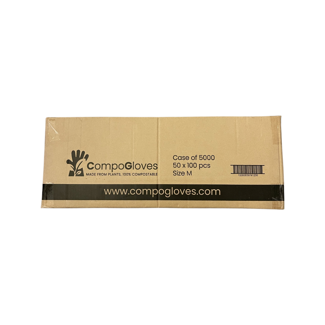 Disposable, 100% Compostable, Food Safe Gloves- CASE